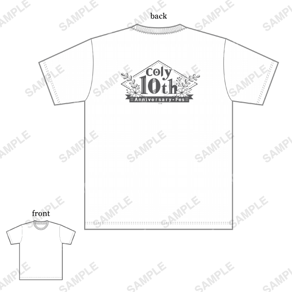 「coly 10th Anniversary Fes」Tシャツ